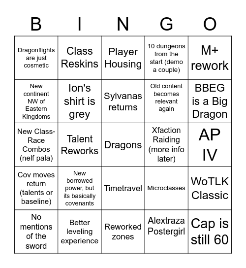 Xpac Reveal w da G4ng Bingo Card