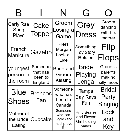 Demasco-Main Wedding Bingo Card