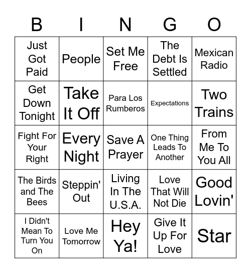 Vinyl Bingo - Spring Edition Bingo Card