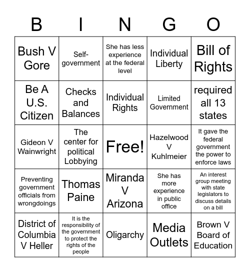 Day 13 Bingo Card