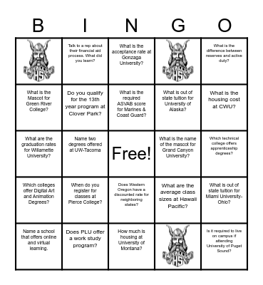 NameComplete 3 rows in any direction to enter our drawing! Bingo Card