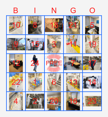 MSC HOUSEKEEPING BINGO Card