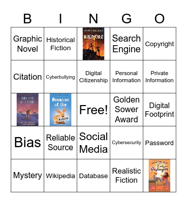 4-6 Library Bingo Card