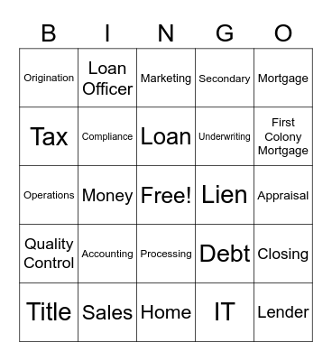 FCM BINGO Card