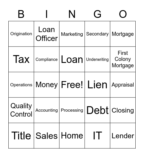 FCM BINGO Card