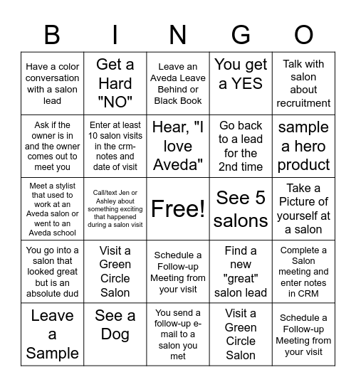 New Business Blitz  (let's play) Bingo Card