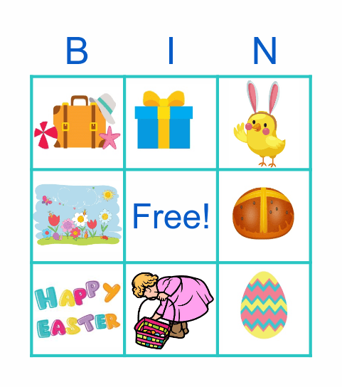 Easter Bingo Card