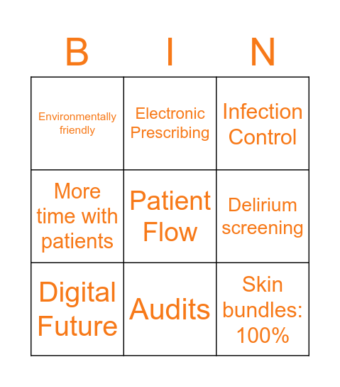 2B - KPI's (EPR) Bingo Card