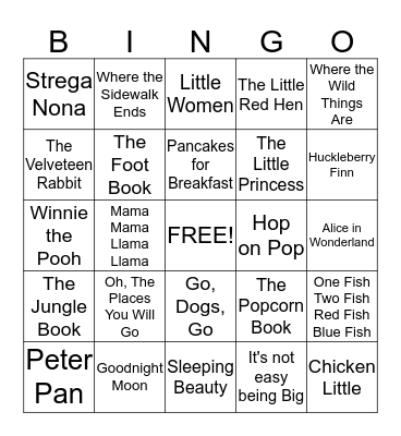 Carrie's Baby Shower Bingo Card