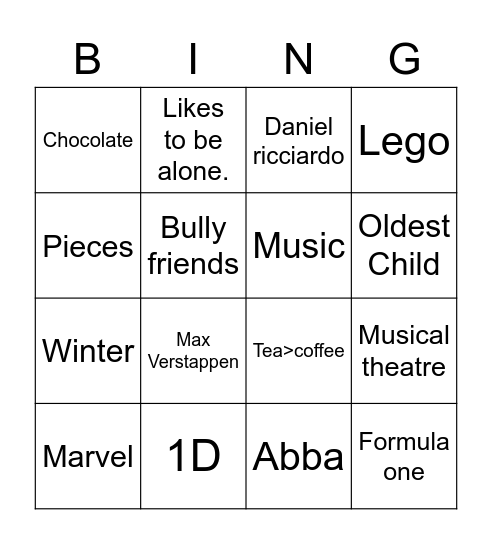 Bingo Card