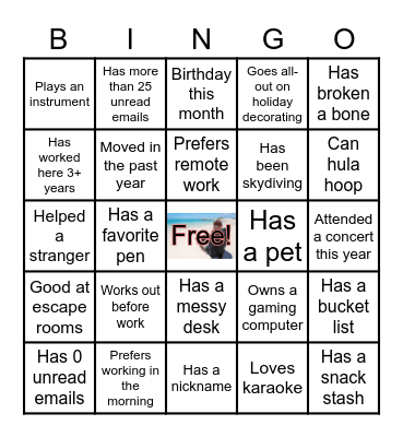 Coffee Talk Bingo A Bingo Card