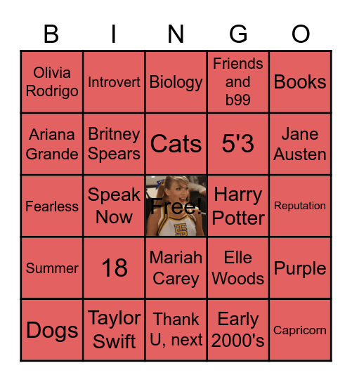 𝕊𝕚𝕪𝕒 Bingo Card