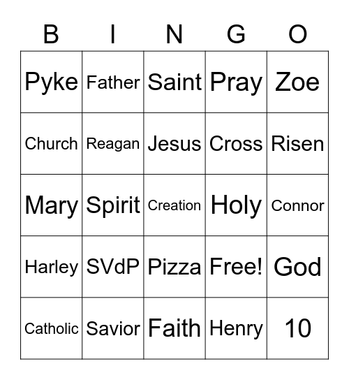 FIRST GRADE Bingo Card