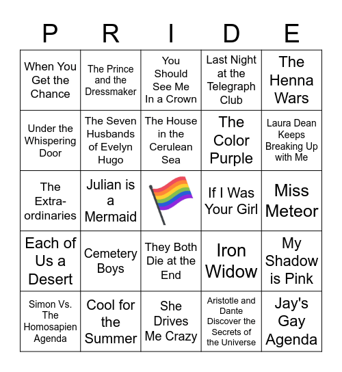 Glowing with Pride Bingo 2 Bingo Card