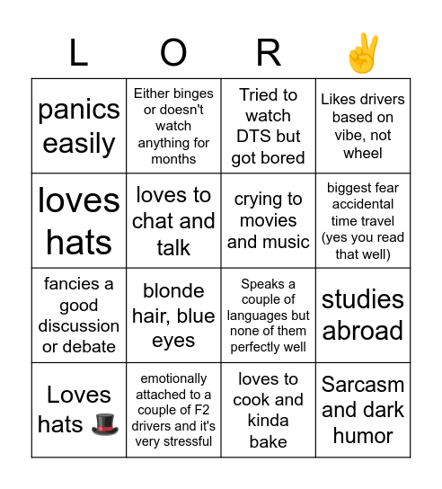 let's see Bingo Card