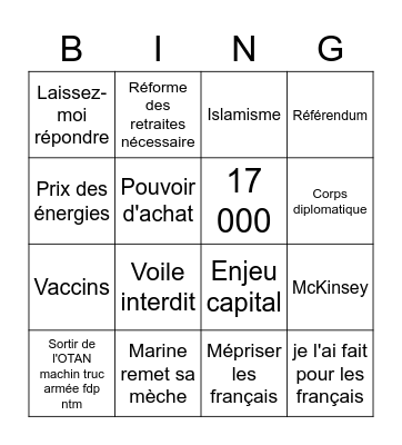 MACARON LE PENNE Bingo Card