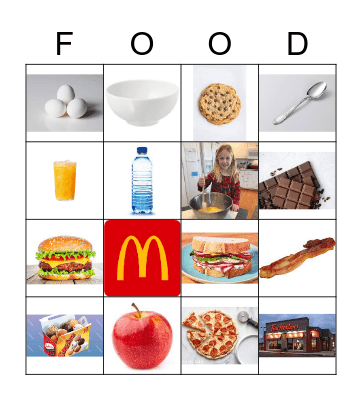 FOOD SIGNS Bingo Card