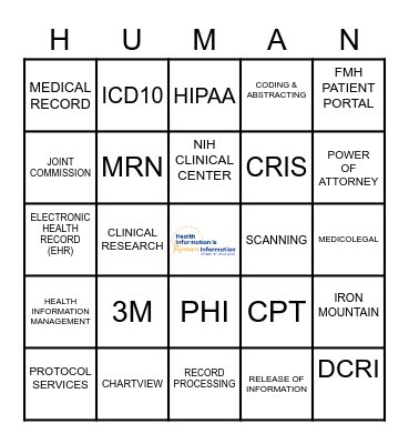 HIP WEEK 2022 Bingo Card