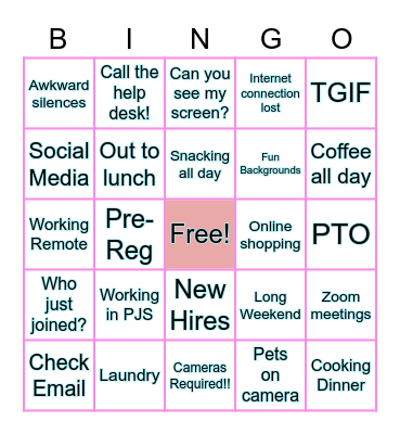 Fun Huddle BINGO Card