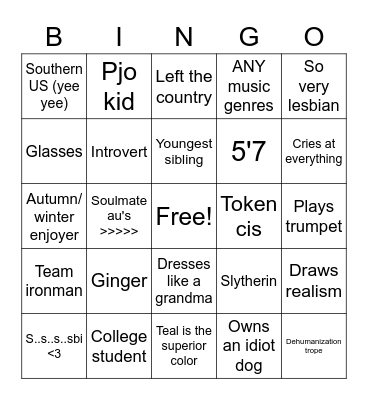 celest bingo Card