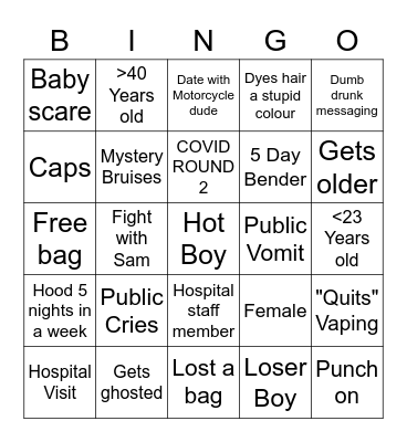 Yasmin Bongo Bingo Card