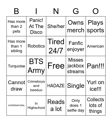 Bingo Card