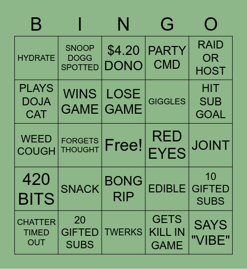 HIMI BINGO Card