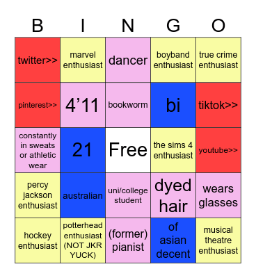 audidacar Bingo Card