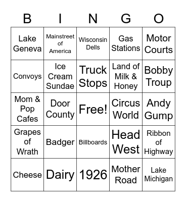 "AND WE'RE OFF' Bingo Card