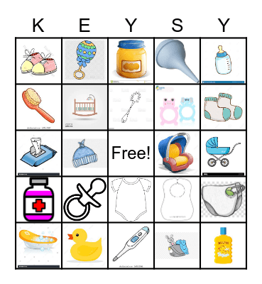 Berry Sweet Baby Bingo Card