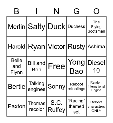 TWR 2023 Bingo Card