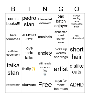 THREES BINGO! :) Bingo Card