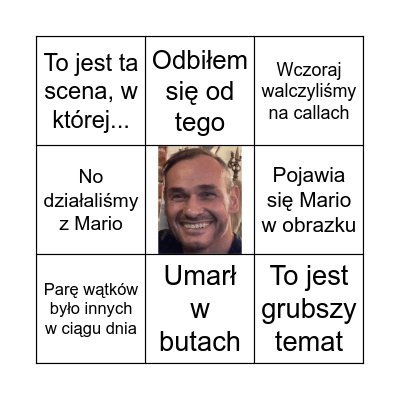 Krystian bingo Card