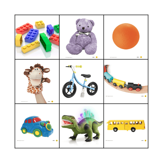 TOYS Bingo Card