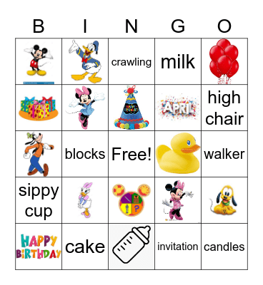 Jaxon's Birthday Bingo Card