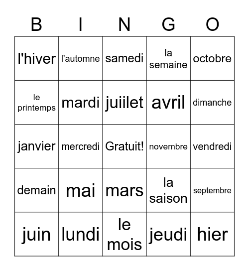 Damien Villa Bingo Card