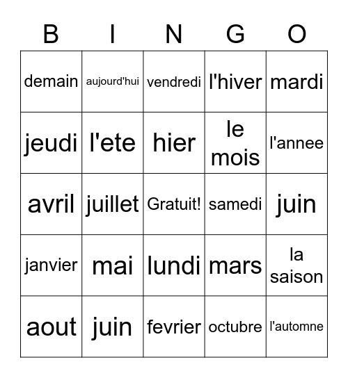 Makayla Russi Bingo Card