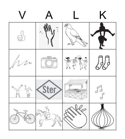 Valk Bingo Card