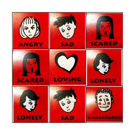 Emotions Bingo Card