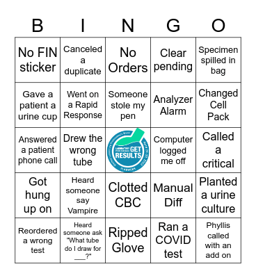 Lab Week 2022 Bingo Card