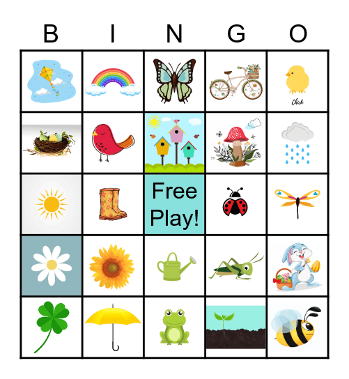 SPRING Bingo Card