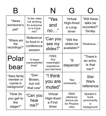 IAC 2022 Bingo Card