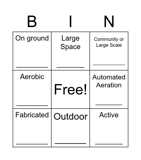 Compost Systems BINGO: ASP Bingo Card