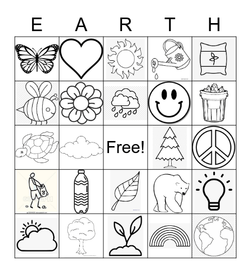 EARTH DAY BINGO Card