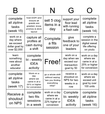 Bingo Card