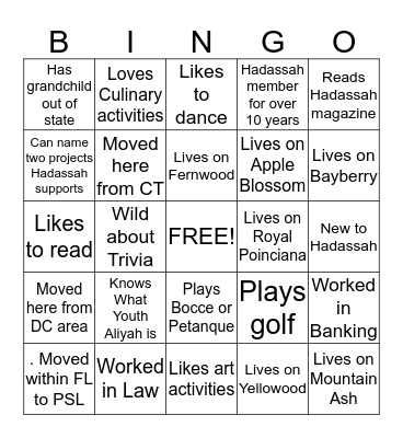 Find Someone Who 3 Bingo Card