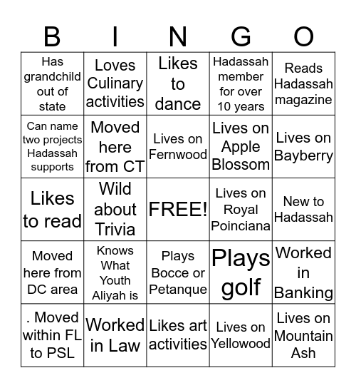 Find Someone Who 3 Bingo Card