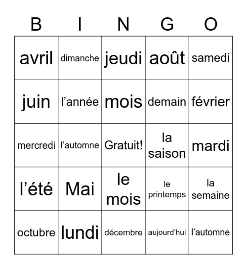 Teayani Herbert Bingo Card