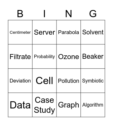 Women in STEM Bingo Card