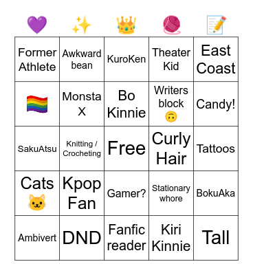 Kay Bingo! Bingo Card